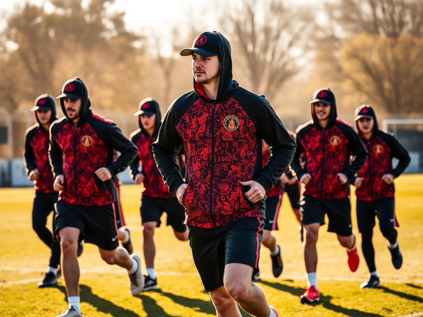 Sportkleding, bedrukte Roly-kleding in gebruik